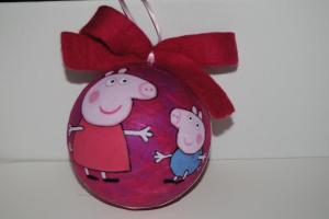 Pallina per albero di Natale con Peppa Pig